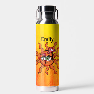 Personalized The All Sun-Seeing Mushroom Rays Water Bottle