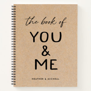 Personalized The Book of You and Me Couple Journal