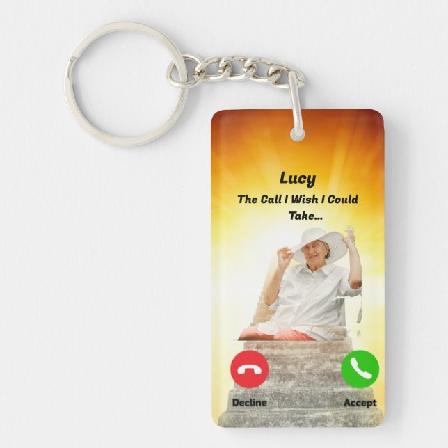 Personalized The Call I Wish I Could Take Keychain (Front)