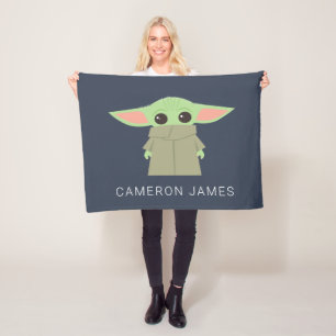Personalized The Child Pastel Graphic Fleece Blanket