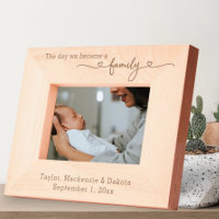 Personalized The Day We Became a Family Typography