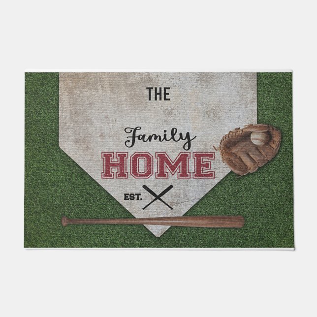 Personalized The Family's Name Home Doormat (Front)