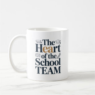 Personalized The Heart of the School Team Gift Coffee Mug
