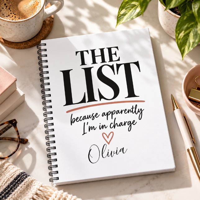 Personalized The List Funny Custom Name Notebook (Creator Uploaded)