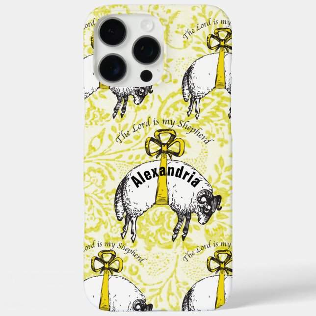 Personalized The LORD is my shepherd Psalm 23 Case-Mate iPhone Case (Back)