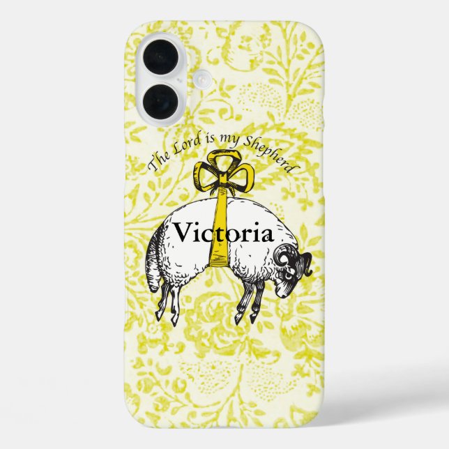 Personalized The LORD is my shepherd Psalm 23 Case-Mate iPhone Case (Back)