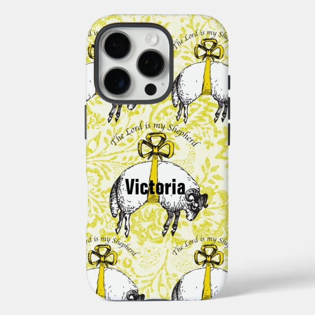 Personalized The LORD is my shepherd Psalm 23 Case-Mate iPhone Case (Back)