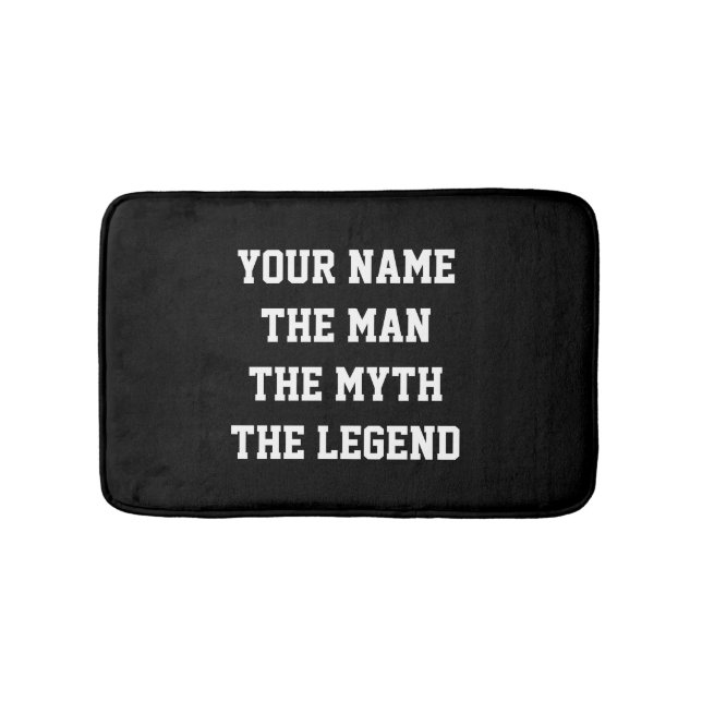 Personalized The man myth legend non slip bath mat (Front)
