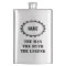 Personalized the man myth legend steel flask