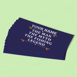 Personalized The Man The Myth The Fishing Legend Appointment Card