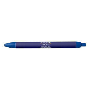 Personalized The Man The Myth The Fishing Legend Black Ink Pen