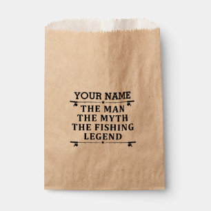 Personalized The Man The Myth The Fishing Legend Favour Bag