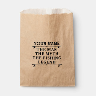 Personalized The Man The Myth The Fishing Legend Favour Bag