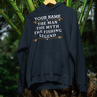 Personalized The Man The Myth The Fishing Legend Hoodie