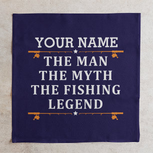 Personalized The Man The Myth The Fishing Legend Napkin