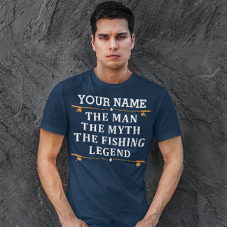 Personalized The Man The Myth The Fishing Legend T-Shirt