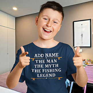 Personalized The Man The Myth The Fishing Legend T-Shirt