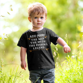 Personalized The Man The Myth The Fishing Legend Toddler T-shirt