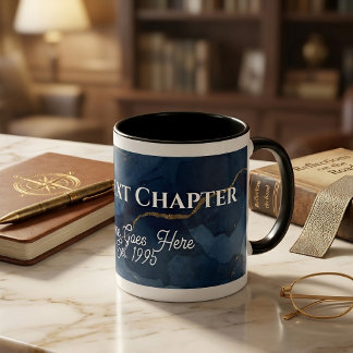 Personalized "The Next Chapter"  Retirement Mug