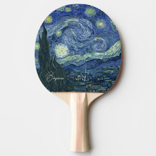 Personalized-The Starry Night-Vincent van Gogh Ping Pong Paddle
