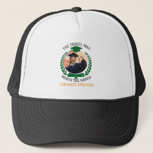Personalized The Tassel Was Worth the Hassle Photo Trucker Hat