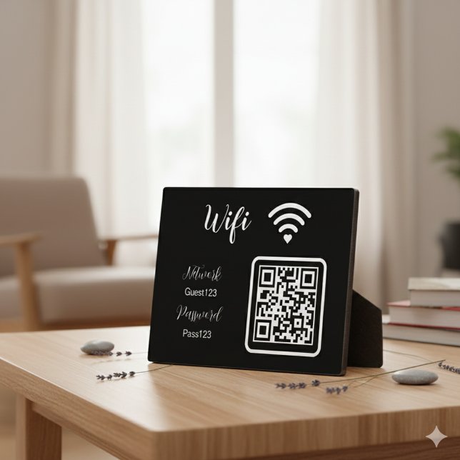 Personalized The Wifi Password Sign for Business  Plaque (Creator Uploaded)