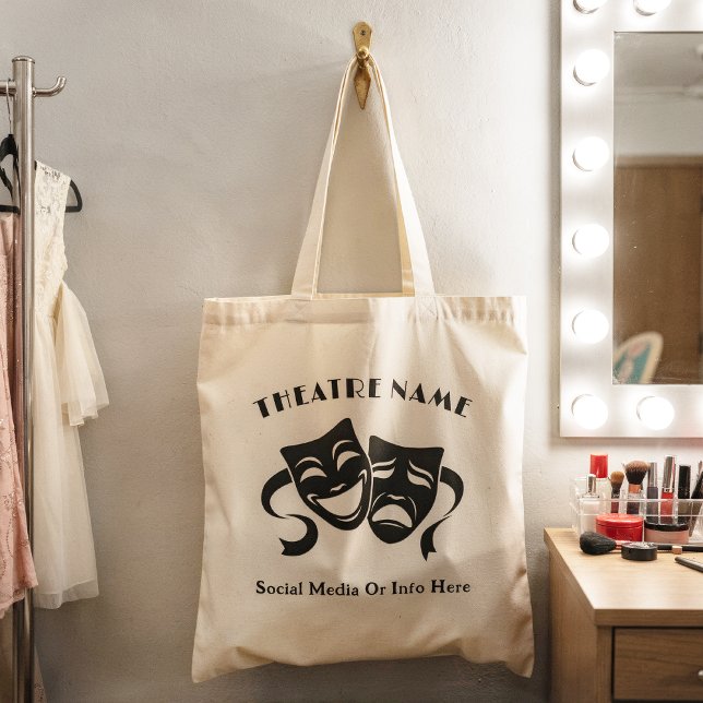 Personalized Theatre Acting Class Logo Or Name Tote Bag (Creator Uploaded)