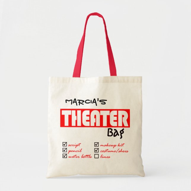 Personalized Theatre Tote Bag (Front)