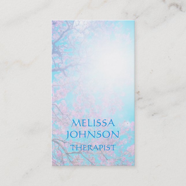 Personalized Therapist Psychologist Business Cart Business Card (Front)