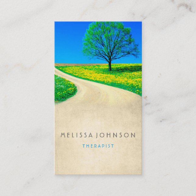 Personalized Therapist Psychologist Way Hope Business Card (Front)