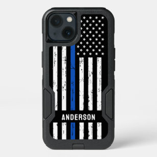 Personalized Thin Blue Line Flag Police