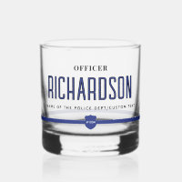 Personalized Thin Blue Line Police Officer