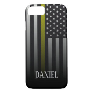 Personalized Thin Yellow Line Flag Case-Mate iPhone Case