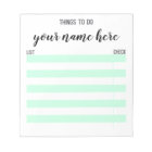 Personalized Things To Do Notepad