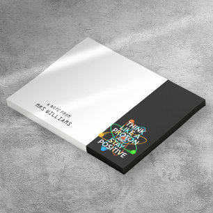Personalized THINK LIKE A PROTON AND STAY POSITIVE Post-it Notes