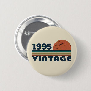 Personalized thirty vintage 30th birthday party 2 inch round button