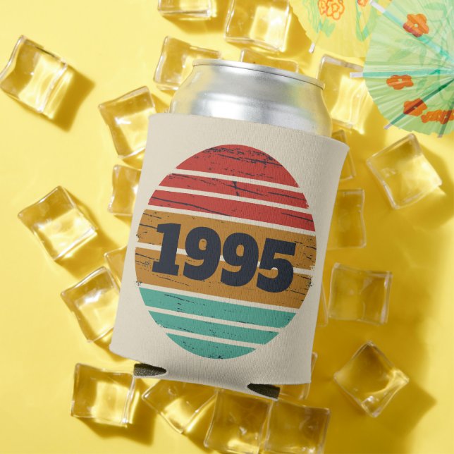 Personalized thirty vintage 30th birthday party can cooler (In Situ Summer)