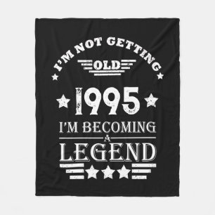 Personalized Thirty vintage 30th birthday party Fleece Blanket