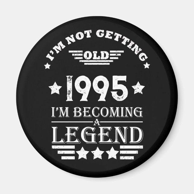 Personalized Thirty vintage 30th birthday party Magnet (Front)
