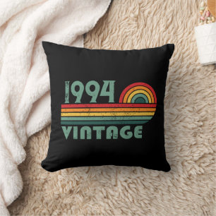 Personalized Thirty vintage 30th birthday party Throw Pillow