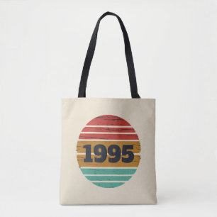 Personalized thirty vintage 30th birthday party tote bag