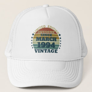 Personalized Thirty vintage 30th birthday party Trucker Hat