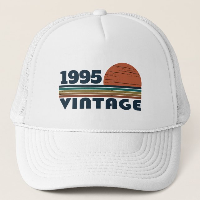 Personalized thirty vintage 30th birthday party trucker hat (Front)