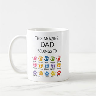 Personalized This Amazing Dad Belongs To | Custom  Coffee Mug