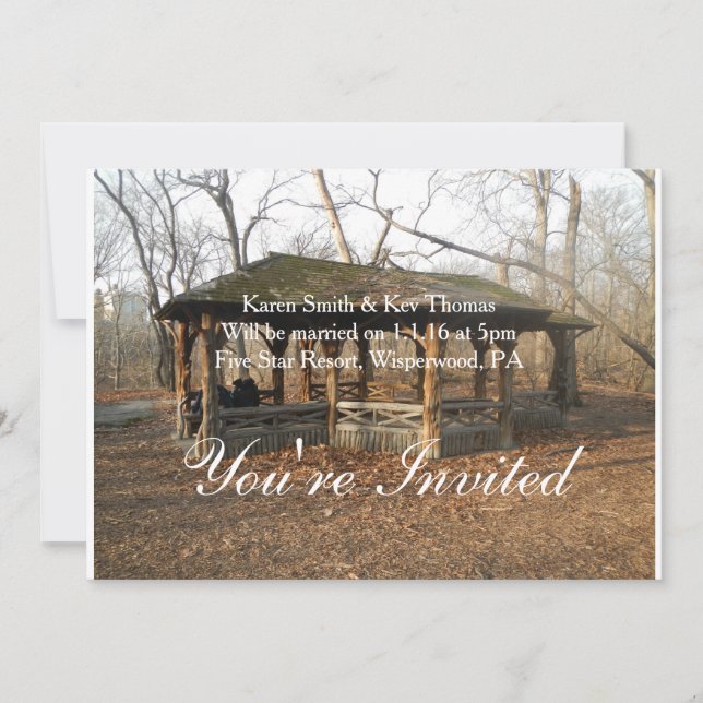 Personalized this Beautiful Rustic Invitation (Front)