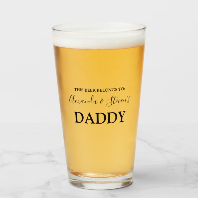 Personalized This Beer Belongs to Glass (Front Filled)
