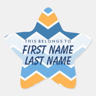 Personalized This Belongs To Star Sticker