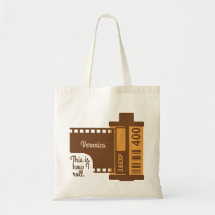 Personalized This Is How I Roll Camera Film Tote Bag