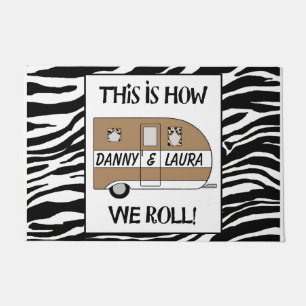 Personalized “This is How We Roll” Doormat