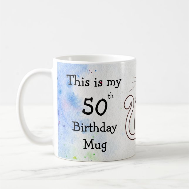 Personalized This is my 50th Birthday  Coffee Mug (Left)
